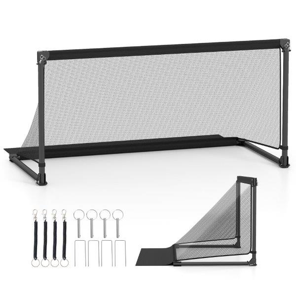 Sulankstomi futbolo vartai, metalinis rėmas, atsparūs oro sąlygoms 150x71x76 cm